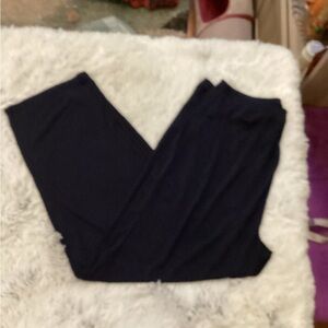 Liz Claiborne Villager Woman’s XL dress pant navy blue elastic waist pul…